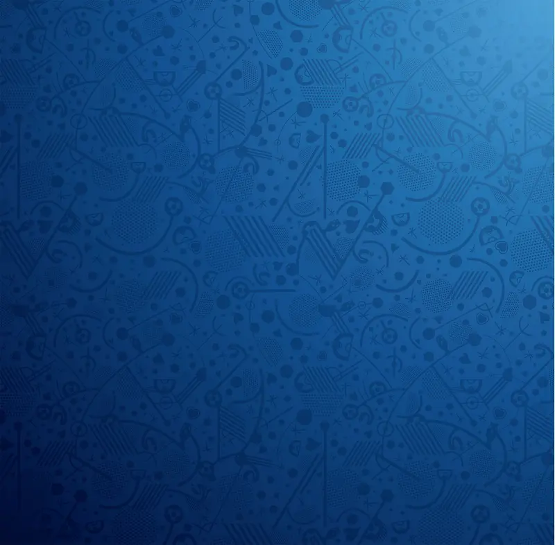 蓝色印花背景世界杯