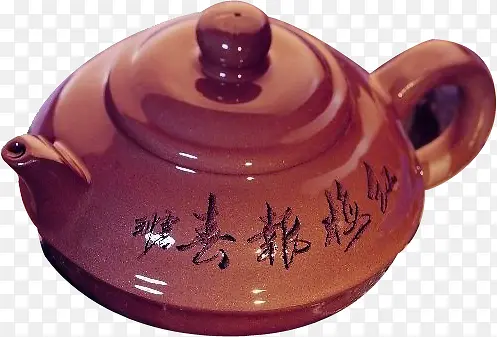 高清红色茶壶装饰