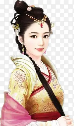 彩绘立绘群主美女