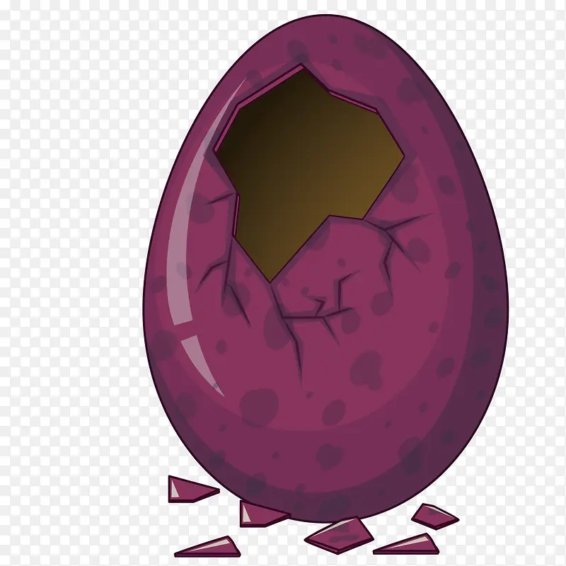 矢量紫色蛋