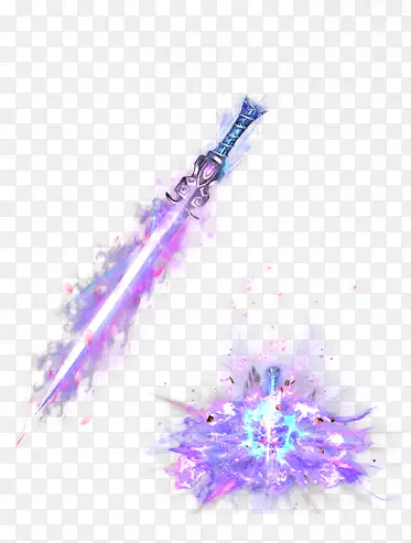 紫色光游戏宝剑
