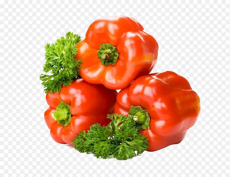 红柿椒新鲜高清蔬菜