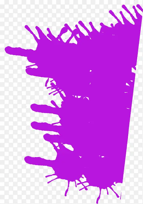 紫色水彩招聘海报