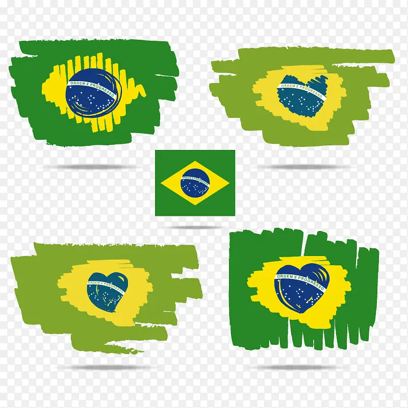 矢量巴西国旗
