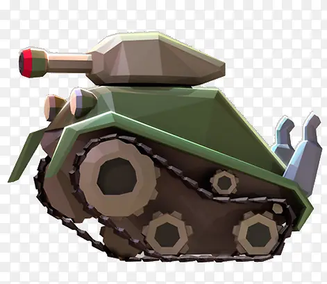 卡通立体坦克