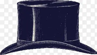 手绘礼帽展板设计
