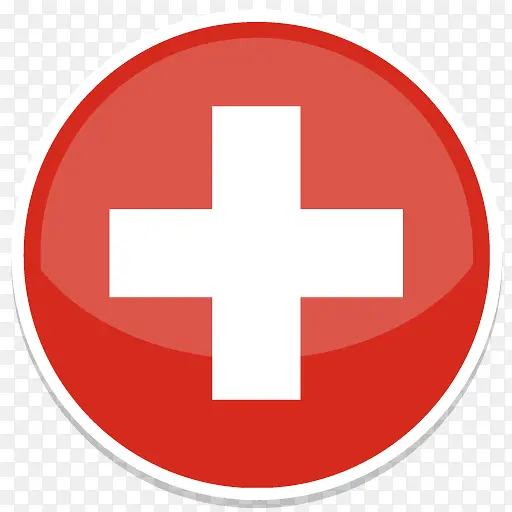 瑞士Flat-Round-World-Flag-icons