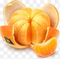打开的橘子图标