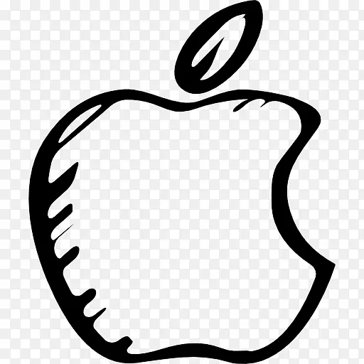 苹果勾勒标志图标