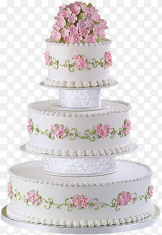 婚礼花朵蛋糕双层