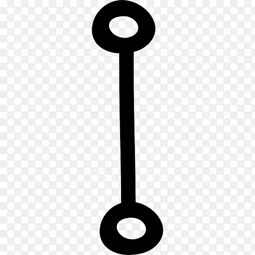 联盟的手绘符号一行两圆之间的图标
