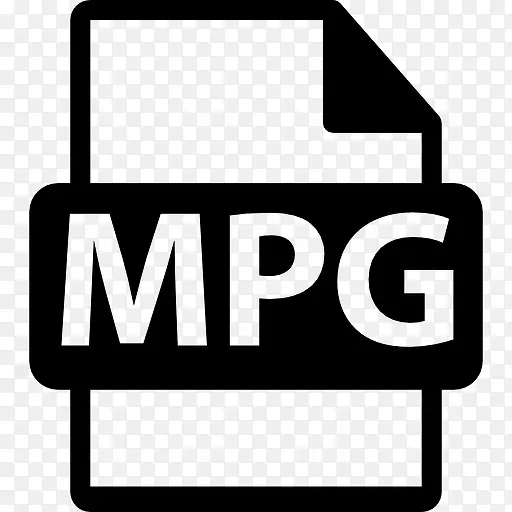 MPG文件格式符号图标