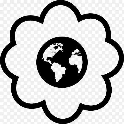 地球花卉中心图标