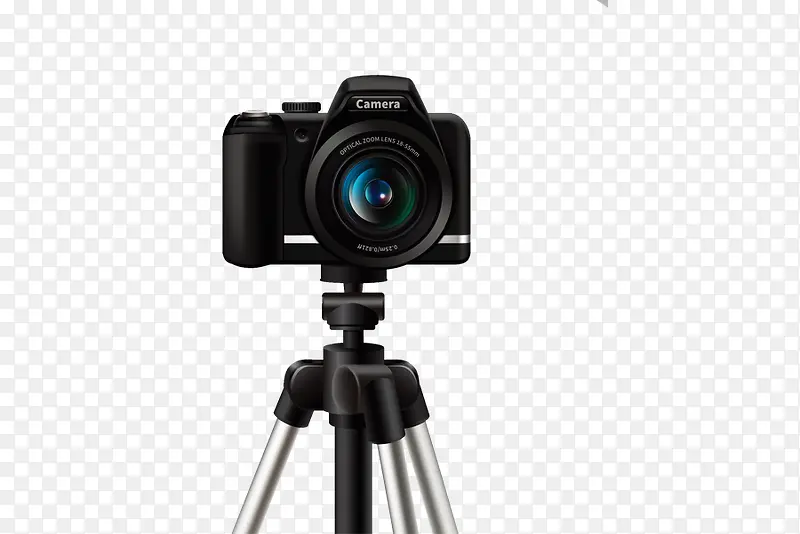 相机机体镜头三脚架科技风格