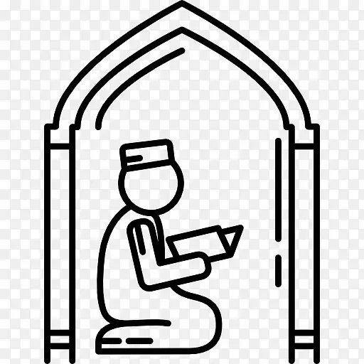 伊斯兰祈祷图标