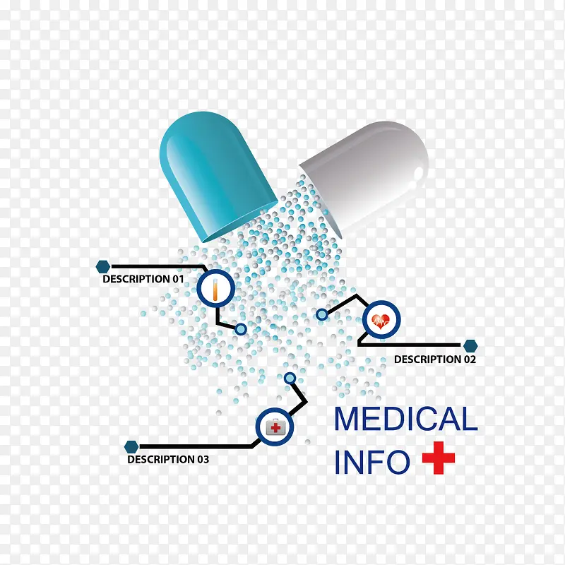 矢量胶囊分析图案