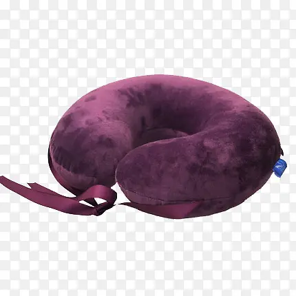 深紫色U型乳胶枕