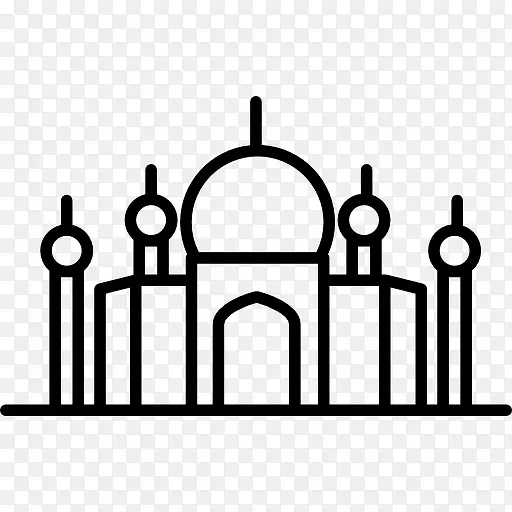 清真寺建筑图标