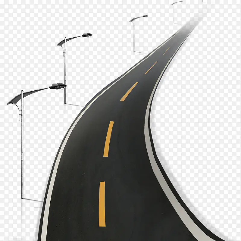 手绘灰色高清街道