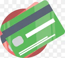 绿色信用卡素材