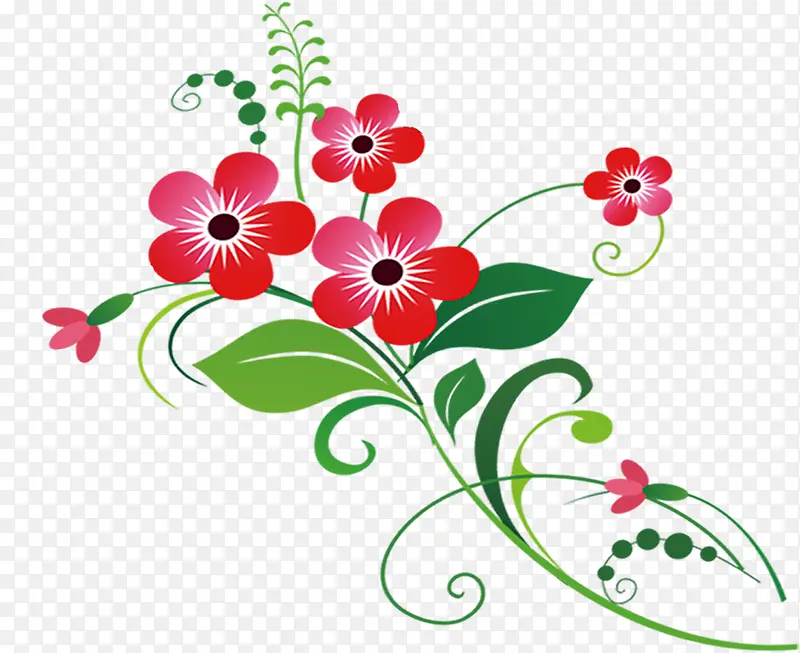 花卉植物海报装饰