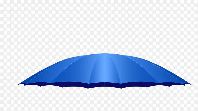 蓝色伞状元素