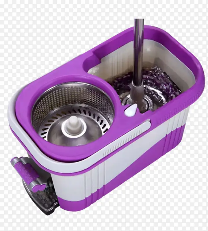 紫色地拖桶