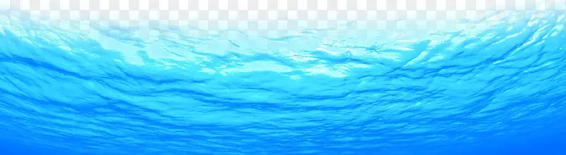 蓝色透明海下图片