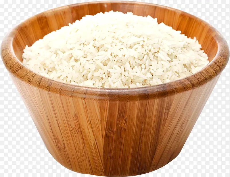 高清摄影在桶子里的米