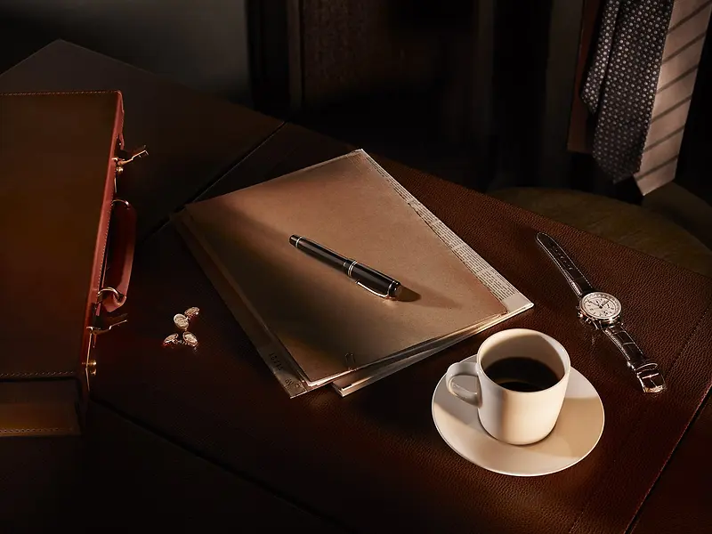 欧洲风格的咖啡钢笔