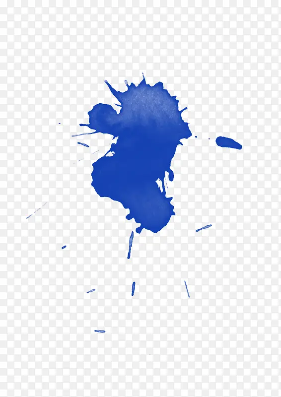 蓝色墨滴