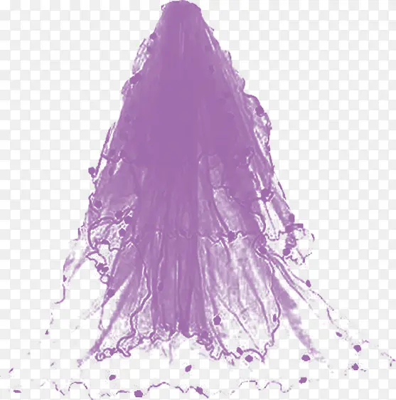 高清紫色婚礼头纱