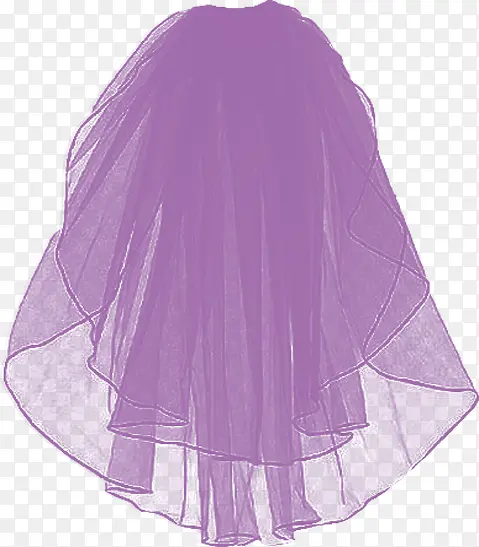 高清婚礼紫色头纱