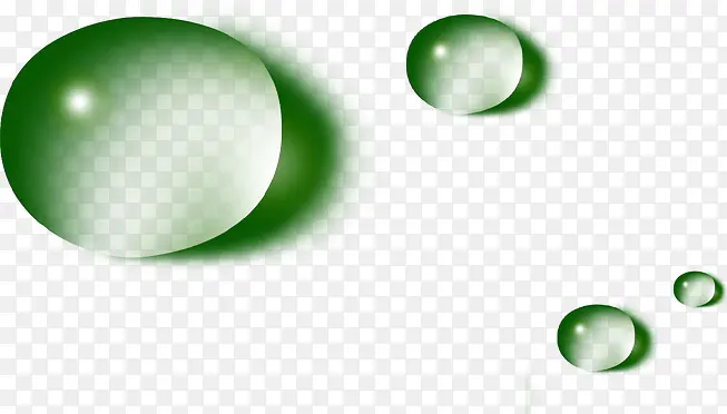 绿色水滴装饰图片
