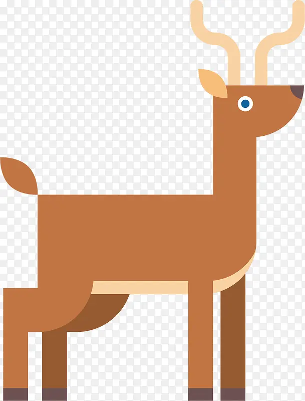 动物 扁平化动物 鹿