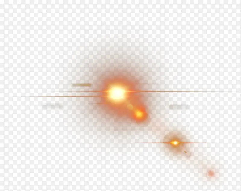 橙色光效光晕图片