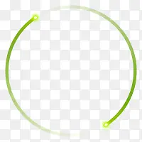 绿色圆形线环