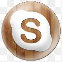 木质网络公司标志图标skype
