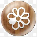 木质网络公司标志图标花朵