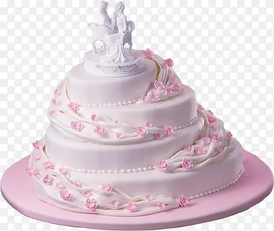 粉红蛋糕装饰