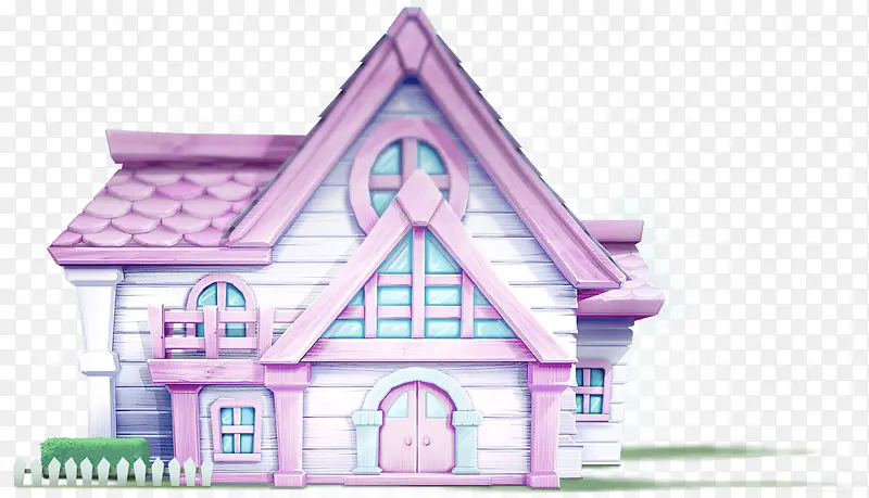 粉红房屋装饰