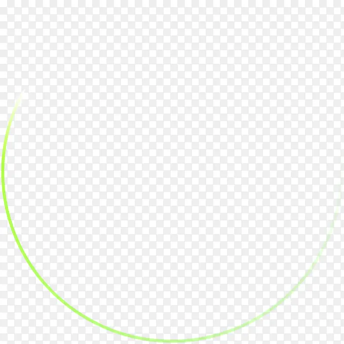 绿色圆弧线条
