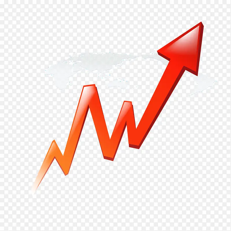 红色上升箭头PNG图片素材下载_图片编号qpenokbj-免抠素材网