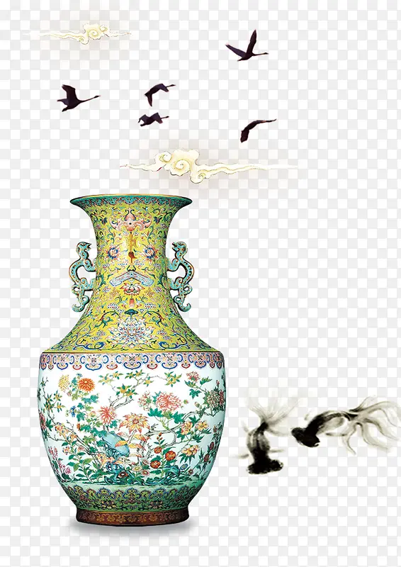 中国风彩瓷
