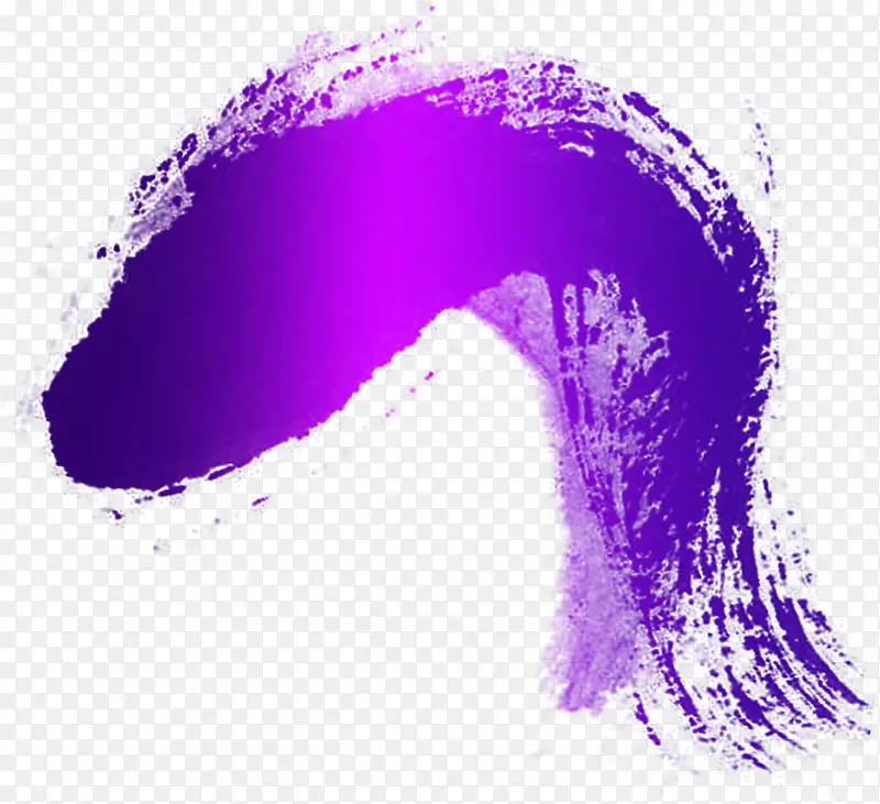 水墨毛笔紫色7