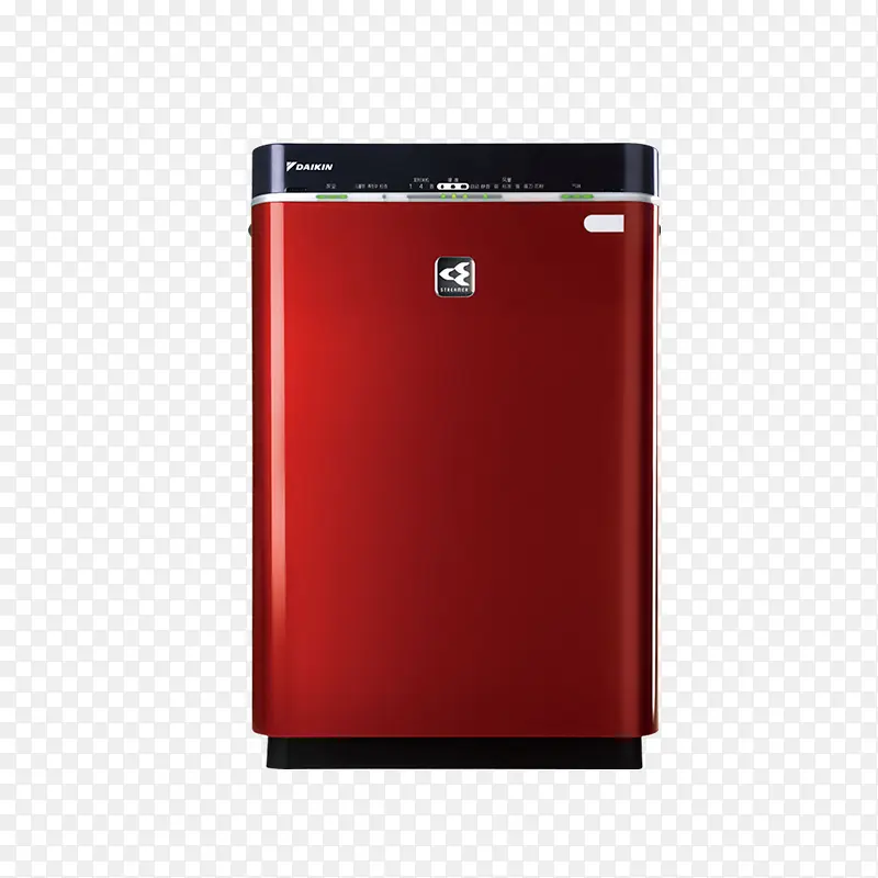 产品实物红色空气净化器
