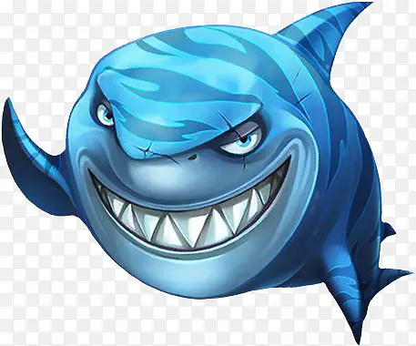 蓝色鲨鱼素材