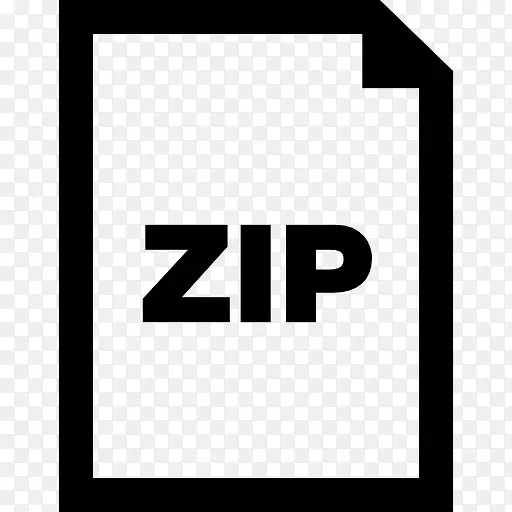 ZIP文件的接口符号的压缩文件图标