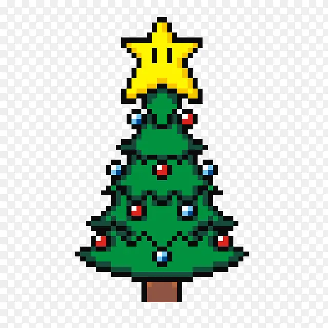 元素星星圣诞树
