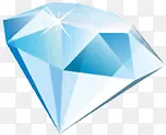 蓝色闪耀卡通钻石